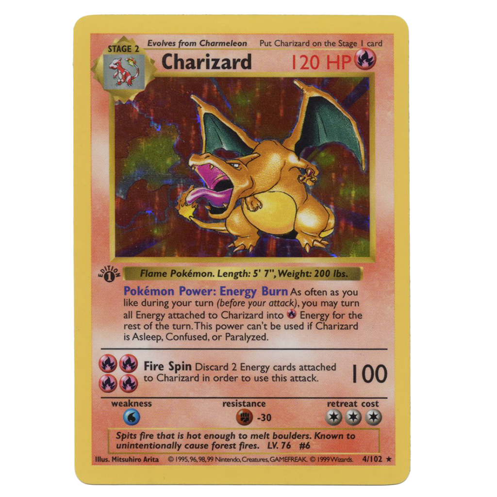 Holographic Charizard card